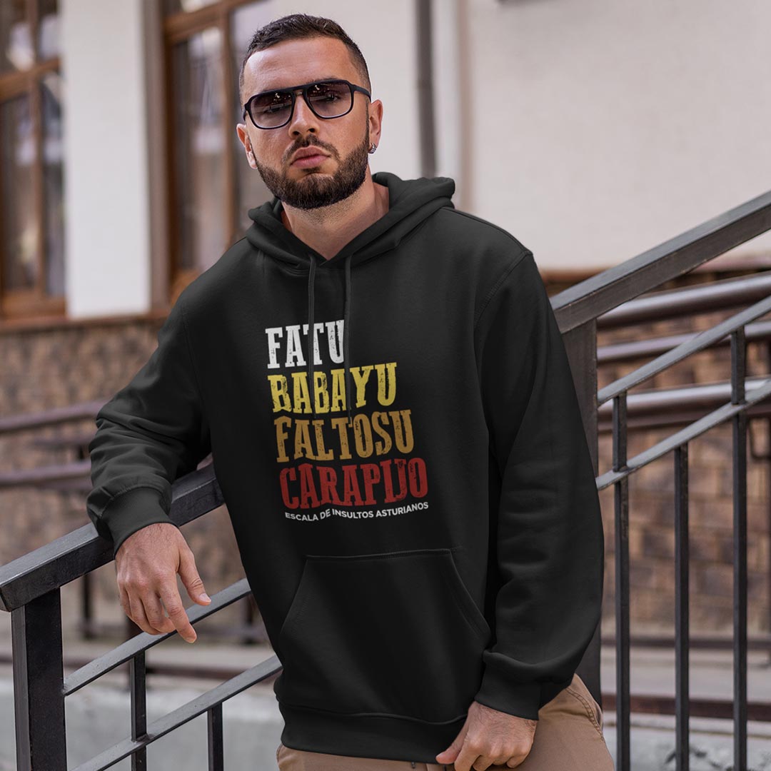 Sudadera con capucha "INSULTOS ASTURIANOS"