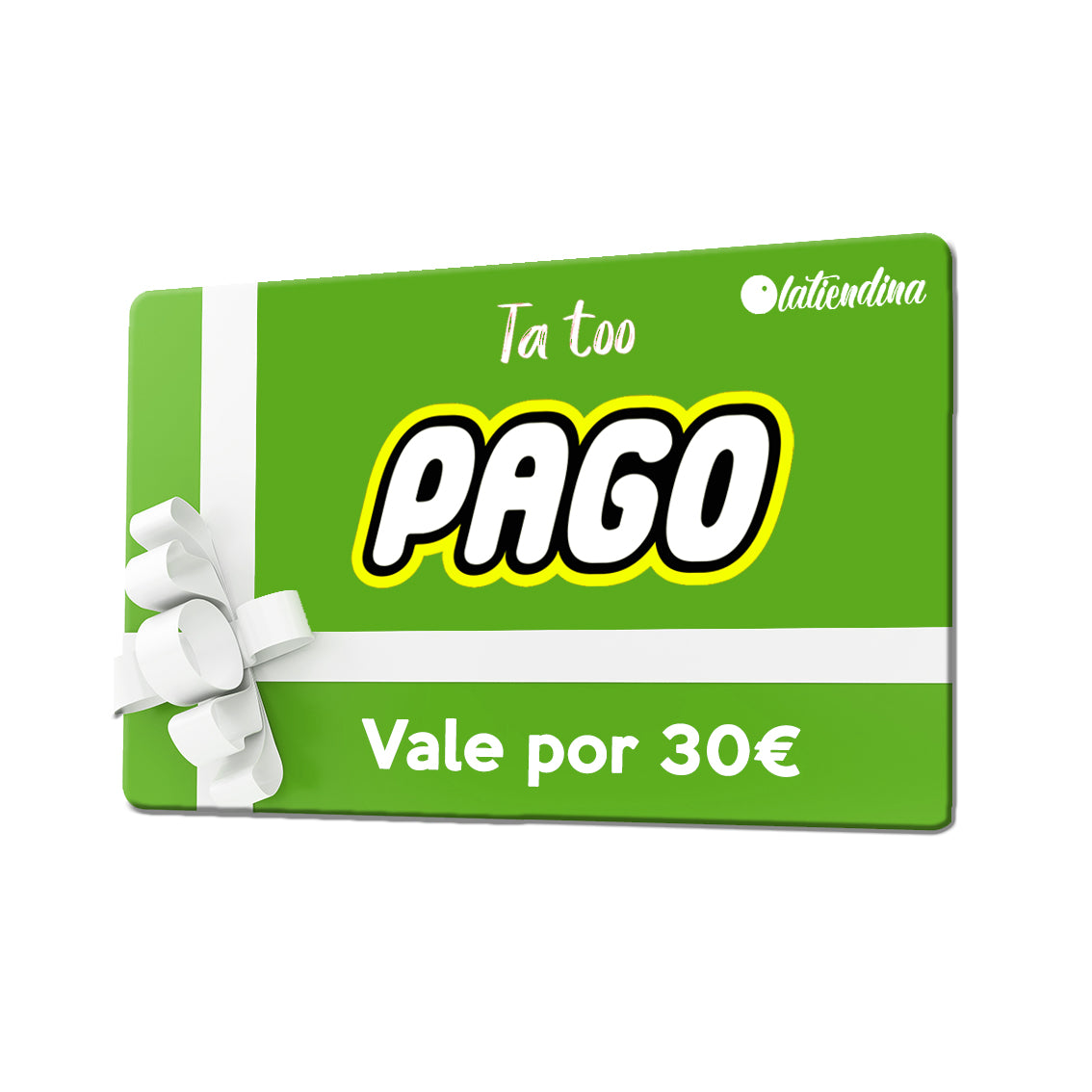 Tarjetina regalu “Ta too pago”