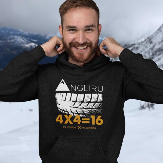 Sudadera con capucha ANGLIRU 4X4=16