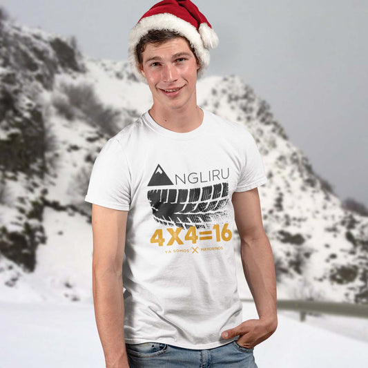 Camiseta "ANGLIRU 4x4=16"