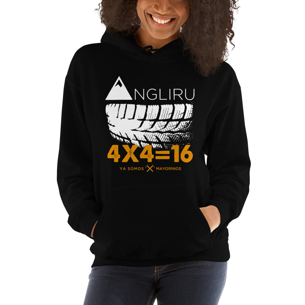 Sudadera con capucha ANGLIRU 4X4=16