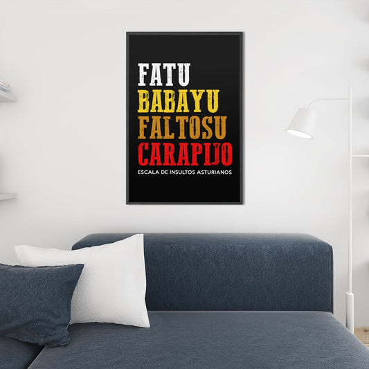 Póster INSULTOS ASTURIANOS